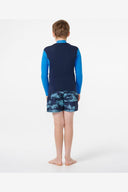 RIP CURL JNR DAWN PATROL LONG SLEEVE JACKET - BLUE