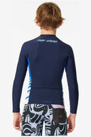 RIP CURL BOYS DAWN PATROL LONG SLEEVE JACKET - NAVY