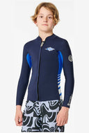 RIP CURL BOYS DAWN PATROL LONG SLEEVE JACKET - NAVY