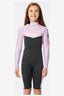 RIP CURL GIRLS DAWN PATROL BACK ZIP LONG SLEEVE SPRING - PURPLE