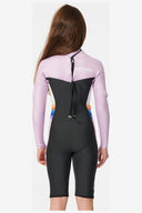 RIP CURL GIRLS DAWN PATROL BACK ZIP LONG SLEEVE SPRING - PURPLE