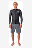 RIP CURL DAWN PATROL 1.5M LONG SLEEVE WETSUIT JACKET - BLACK