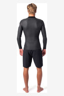 RIP CURL DAWN PATROL 1.5M LONG SLEEVE WETSUIT JACKET - BLACK