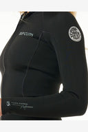 RIP CURL WOMENS DAWN PATROL LONG SLEEVE WETSUIT JACKET - BLACK