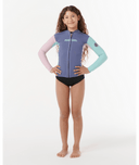 RIP CURL KIDS DAWN PATROL FRONT ZIP JACKET - PINK