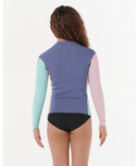 RIP CURL KIDS DAWN PATROL FRONT ZIP JACKET - PINK