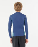 RIP CURL KIDS DAWN PATROL FRONT ZIP JACKET - LIGHT NAVY