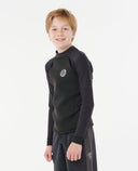 RIP CURL KIDS FBOMB NEO POLY LS - BLACK