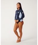 RIP CURL WOMENS DAWN PATROL LONG SLEEVE JACKET - BLUE SLATE