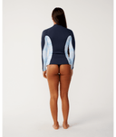 RIP CURL WOMENS DAWN PATROL LONG SLEEVE JACKET - BLUE SLATE