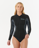 RIP CURL WOMENS DAWN PATROL LONG SLEEVE JACKET 1.5 - MINT