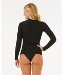 RIP CURL WOMENS DAWN PATROL LONG SLEEVE JACKET - BLACK