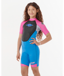 RIP CURL KIDS OMEGA BACK ZIP SPRING - PINK
