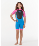 RIP CURL KIDS OMEGA BACK ZIP SPRING - PINK