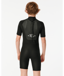 RIP CURL KIDS OMEGA BACK ZIP SPRING - BLACK