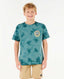 RIP CURL BOYS SHRED SHAKA TEE - BLUE STONE