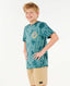 RIP CURL BOYS SHRED SHAKA TEE - BLUE STONE