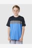 BOYS UNDERTOW SHORT SLEEVE RASH VEST - COBALT BLUE