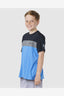 BOYS UNDERTOW SHORT SLEEVE RASH VEST - COBALT BLUE