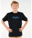 RIP CURL BOYS RAW ENERGY GNARLY TEE - BLACK