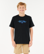 RIP CURL BOYS RAW ENERGY GNARLY TEE - BLACK