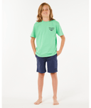 RIP CURL BOYS LIVED THE SEARCH TEE - NEON GREEN
