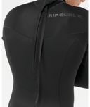 RIP CURL DAWN PATROL BACK ZIP LONG SLEEVE SPRING 2MM - BLACK