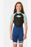 RIP CURL KIDS OMEGA BACK ZIP SPRING - ORANGE