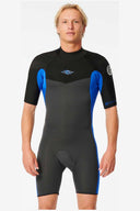 RIP CURL DAWN PATROL 2MM BACK ZIP SPRING SUIT - BLUE