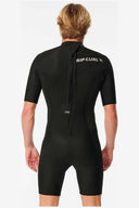 RIP CURL DAWN PATROL 2MM BACK ZIP SPRING SUIT - BLACK
