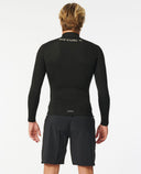 RIP CURL DAWN PATROL 1.5 LONG SLEEVE JACKET - BLACK