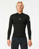 RIP CURL DAWN PATROL 1.5 LONG SLEEVE JACKET - BLACK