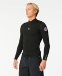 RIP CURL DAWN PATROL 1.5 LONG SLEEVE JACKET - BLACK