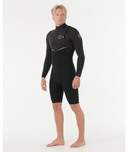 RIP CURL E-BOMB ZIP FREE LONG SLEEVE SPRING 2MM - BLACK