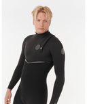 RIP CURL E-BOMB ZIP FREE LONG SLEEVE SPRING 2MM - BLACK