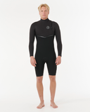 RIP CURL E-BOMB ZIP FREE LONG SLEEVE SPRING 2MM - BLACK