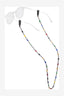 BEADED CORD RETAINER - SMALL BLK/MULTI COLOUR