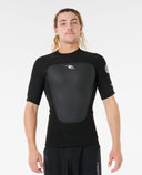RIP CURL OMEGA SHORT SLEEVE JACKET - BLACK