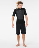 RIP CURL OMEGA SHORT SLEEVE JACKET - BLACK