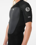 RIP CURL OMEGA SHORT SLEEVE JACKET - BLACK