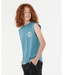 RIP CURL BOYS TROPIC DAZE MUSCLE - STORM BLUE