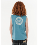 RIP CURL BOYS TROPIC DAZE MUSCLE - STORM BLUE