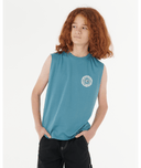 RIP CURL BOYS TROPIC DAZE MUSCLE - STORM BLUE