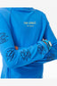 RIP CURL BOYS SHRED ROCK UPF LONG SLEEVE - BLUE