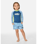 RIP CURL BOY RIDE THE WAVE UPF L/S - LIGHT NAVY