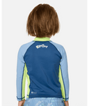 RIP CURL BOY RIDE THE WAVE UPF L/S - LIGHT NAVY