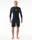 RIP CURL DAWN PATROL 1.5MM LONG SLEEVE JACKET - BLACK/PURPLE