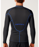 RIP CURL DAWN PATROL LONG SLEEVE JACKET 1.5MM - GREY/BLUE