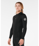 RIP CURL DAWN PATROL LONG SLEEVE JACKET 1.5MM - BLACK