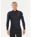 RIP CURL EWG DAWN PATROL LONG SLEEVE JACKET 1.5 - BLACK